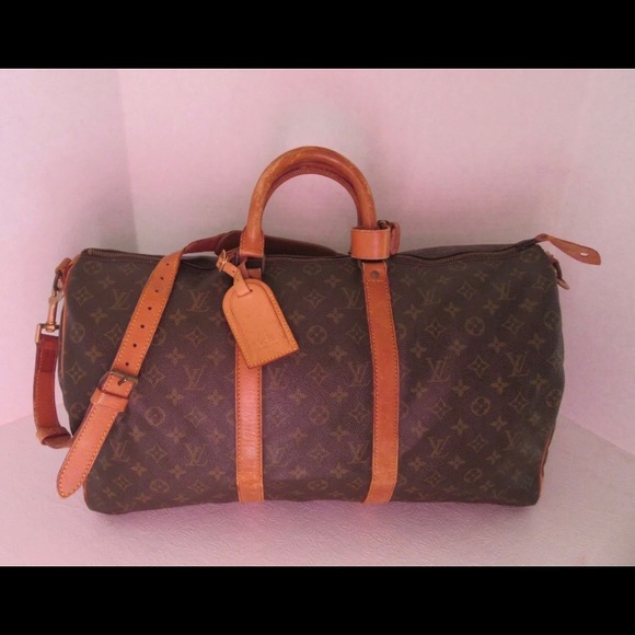 Pre-Owned Louis Vuitton Keepall Bandouliere Monogram 50 Brow2